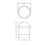 Intersteel Deurstop met ring mat zwart 1