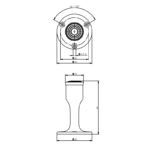 Intersteel Deurstop recht model chroom 1
