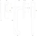 Intersteel Hef schuifdeurbeslag profielcilindergat messing gelakt 1