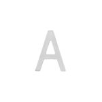 Intersteel Huisletter A 100 mm rvs geborsteld
