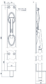 Intersteel Kantschuif 300 mm rvs geborsteld 1
