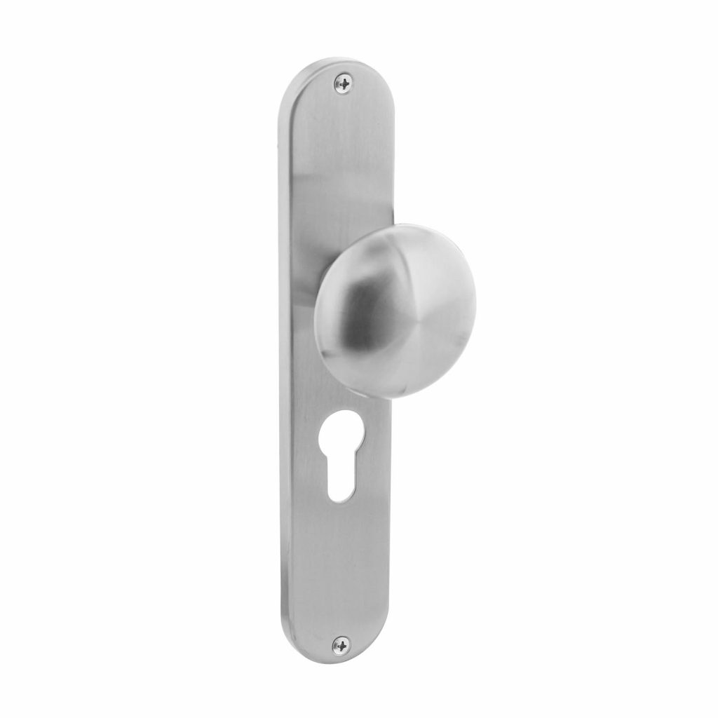 Intersteel Knop Paddenstoel op schild rvs geborsteld PC55