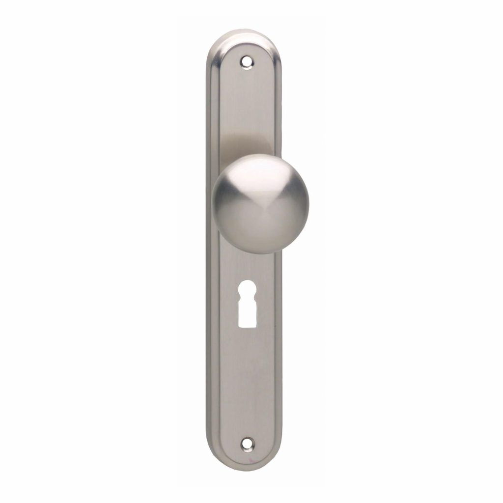 Intersteel Knop op schild nikkel mat SL56