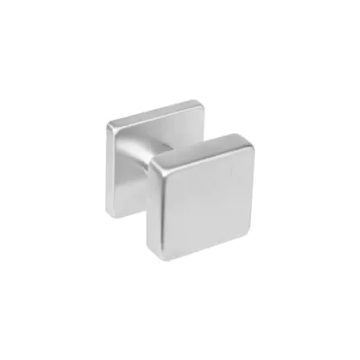 Intersteel | Knop centraal | Vierkant | RVS Geborsteld