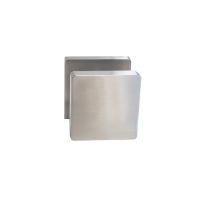 Intersteel | Knop op rozet | Vierkant | Nikkel Mat