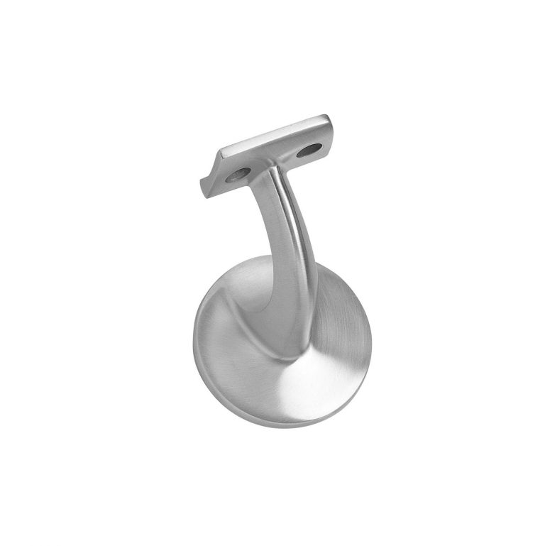 Intersteel | Leuninghouder achterplaat hol zadel | RVS Geborsteld