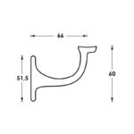 Intersteel Leuninghouder opschroevend hol zadel nikkel 1