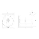 Intersteel Leuninghouder zwaar met vlak zadel rvs geborsteld 1