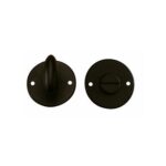 Intersteel | Rozet met toilet-/badkamersluiting | Smeedijzer Zwart