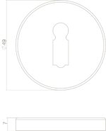 Intersteel Rozet sleutelgat messing ongelakt 1 scaled