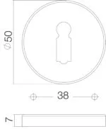 Intersteel Rozet sleutelgat rond verdekt messing gelakt 1 scaled