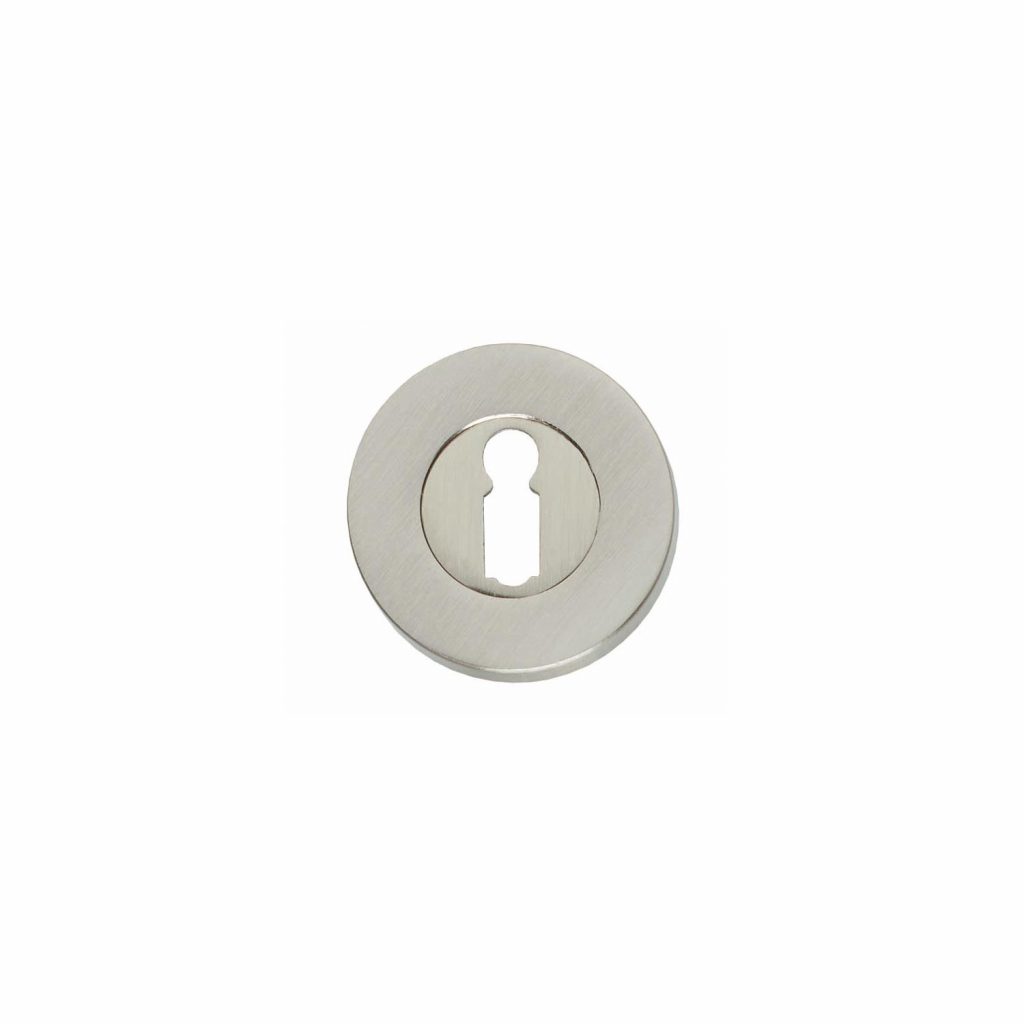 Intersteel | Rozet sleutelgat | Rond | Verdekt | Nikkel Mat