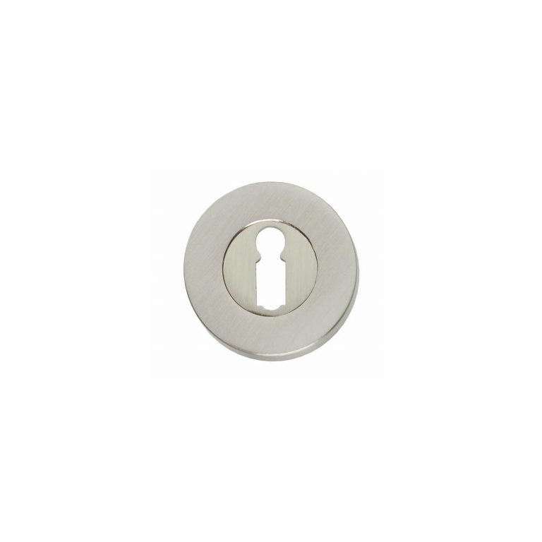 Intersteel | Rozet sleutelgat | Rond | Verdekt | Nikkel Mat