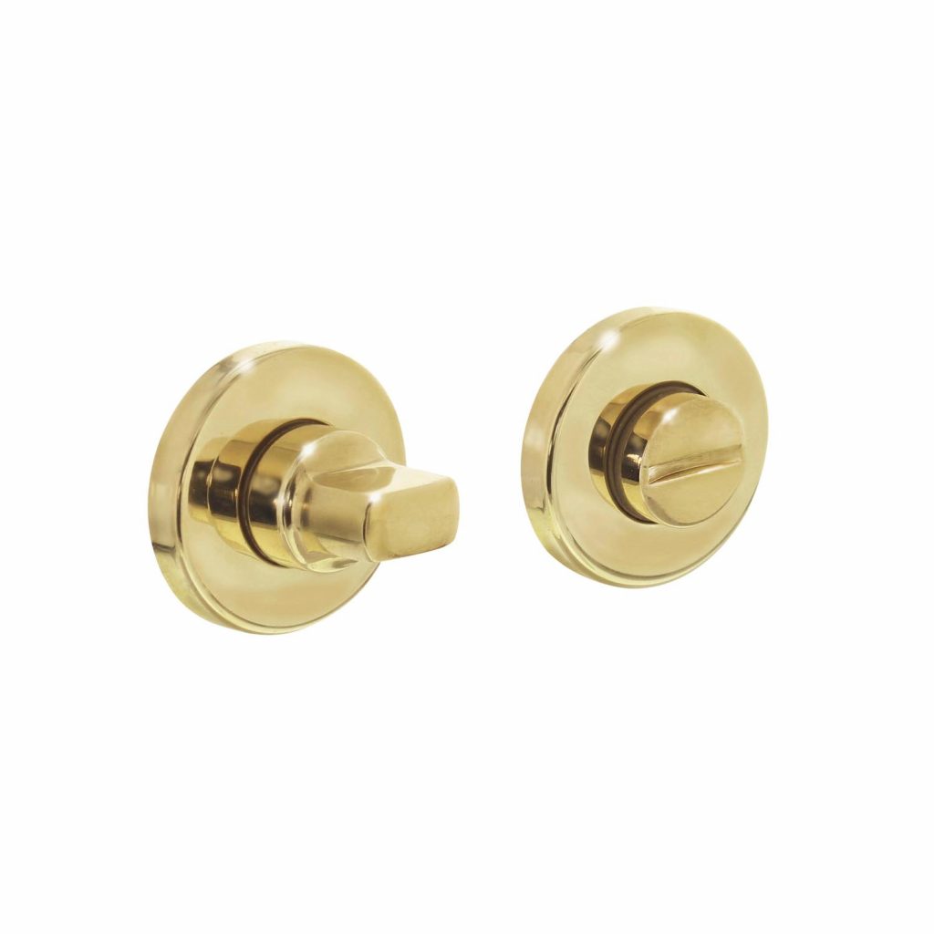 Intersteel rozet toilet-badkamersluiting | Rond | Messing Gelakt