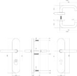 Intersteel SKG Veiligheidsbeslag kerntrekbeveiliging profielcilindergat ovaal chroom 72 mm 1
