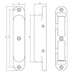 Intersteel SKG sluitkom gegoten 23x127 mm zwart 1