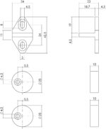 Intersteel Schuifdeursysteem geleider afstandhouders mat zwart 1