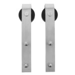 Intersteel | Set van 2 hangrollen Basic | 29mm | RVS Geborsteld