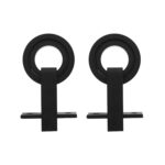 Intersteel | Set van 2 hangrollen Modern | Top | 155mm | Mat Zwart