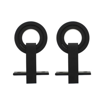 Intersteel | Set van 2 hangrollen Modern | Top | 155mm | Mat Zwart