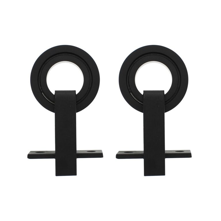 Intersteel | Set van 2 hangrollen Modern | Top | 155mm | Mat Zwart