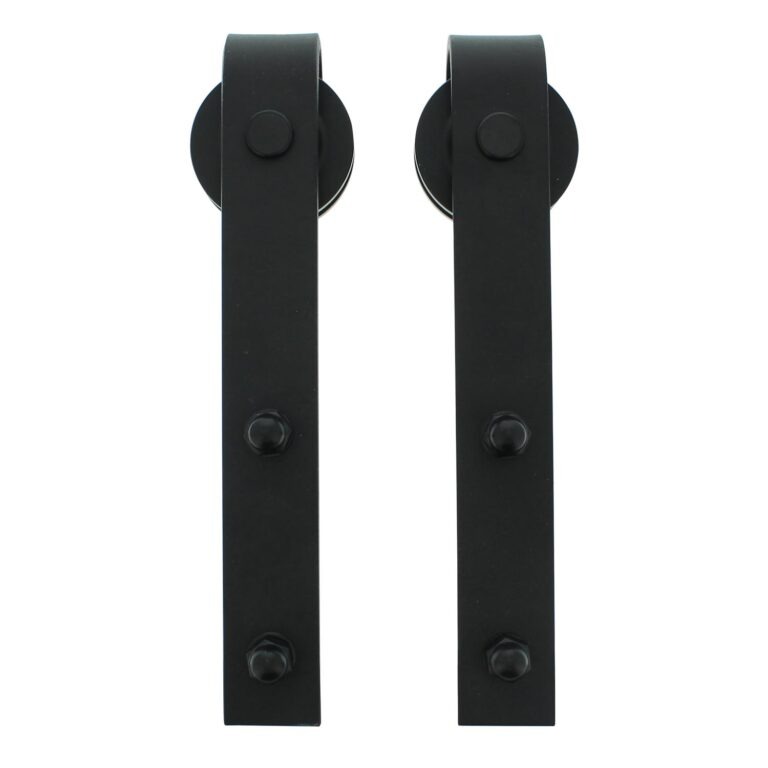 Intersteel | Set van 2 hangrollen | Recht | 290mm | Mat Zwart