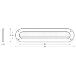 Intersteel Tochtwering ovaal rvs geborsteld 1