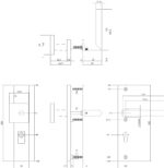 Intersteel Veiligheidsbeslag SKG3 met kerntrekbeveiliging profielcilindergat 72 mm voordeurbeslag rechthoekig rvs geborsteld 1
