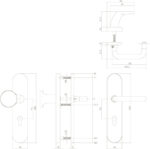 Intersteel Veiligheidsbeslag SKG3 profielcilindergat 72 mm ovaal messing gelakt 1