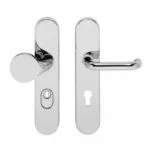 Intersteel | Veiligheidsbeslag met kerntrekbeveiliging | PC72mm | SKG3 | Ovaal | Chroom