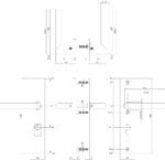 Intersteel Veiligheidsbeslag rechthoekig met kerntrekbeveiliging profielcilindergat mat zwart achterdeurbeslag PC72 1
