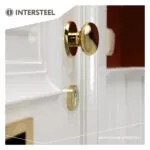 Intersteel Veiligheidsrozet SKG3 kerntrekbeveiliging messing gelakt 2