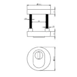 Intersteel Veiligheidsrozet SKG3 met kerntrekbeveiliging nikkel mat 1