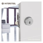 Intersteel Veiligheidsrozet SKG3 voor oplegsloten met kerntrekbeveiliging rvs geborsteld 2