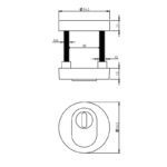 Intersteel Veiligheidsrozet rond SKG3 kerntrekbeveiliging chroom 1