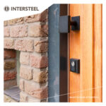 Intersteel Voordeurknop vast verkropt vierkant mat zwart 2