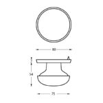 Intersteel Voordeurknop zwaar chroom mat 1
