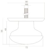 Intersteel Voordeurknop zwaar messing ongelakt 1 scaled