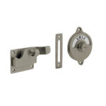 Intersteel | WC-overslag met bocht vrij / bezet | Nikkel Mat