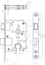 Intersteel Woningbouw cilinder dag en nachtslot 55 mm zwart 1