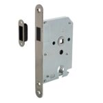 Intersteel | Woningbouw magneet cilinder dag- en nachtslot 55mm | Voorplaat Afgerond | RVS