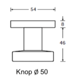 Knop Hafi 280 Draaibaar 7