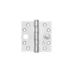 Intersteel | Kogellagerscharnier met rechte hoek | Dievenklauw SKG3 | 89x89mm | RVS Geborsteld