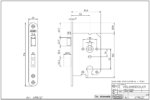 Technische tekening Nemef Deurslot 4119/27