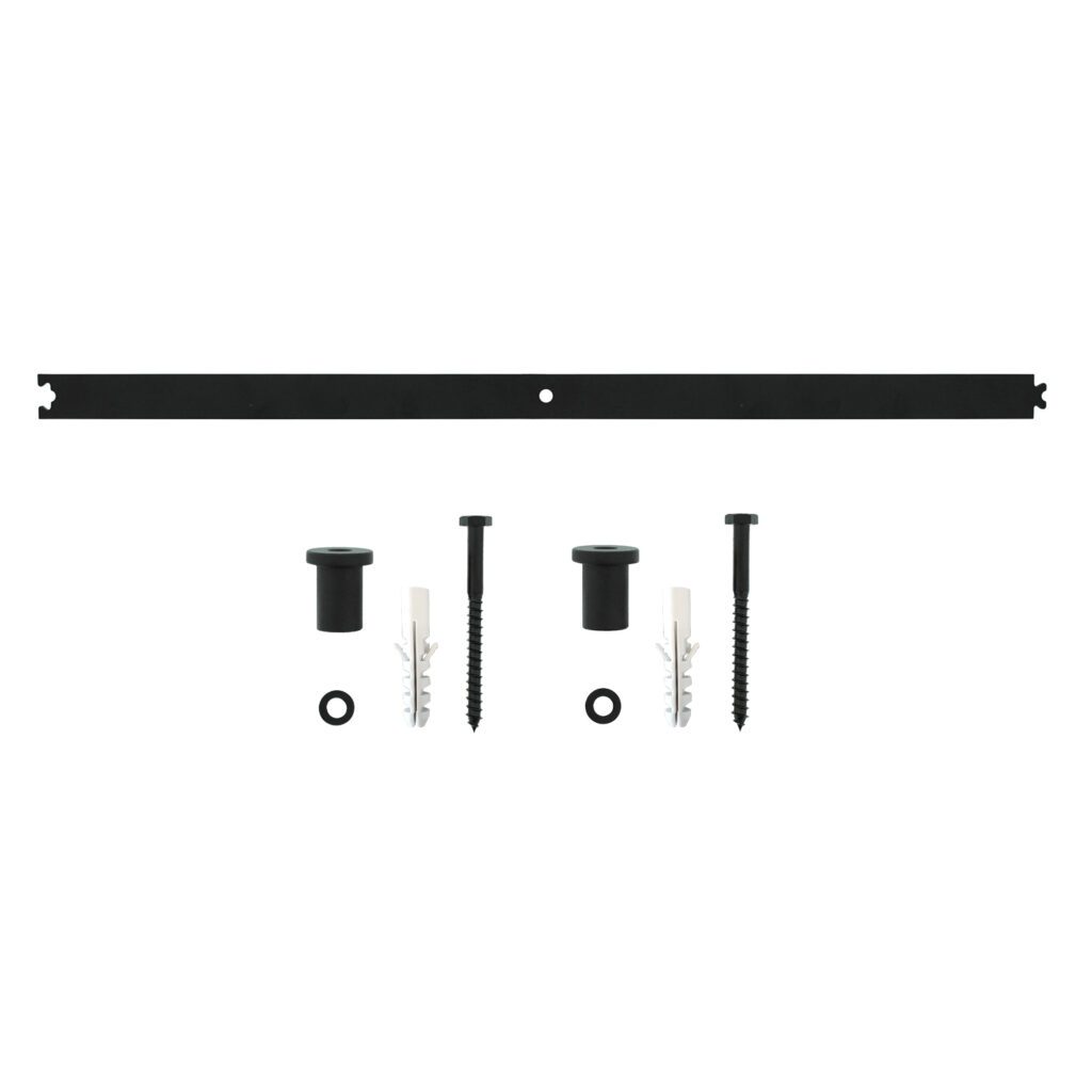 Intersteel | Schuifdeursysteem – tussenrail | 90cm | Mat Zwart