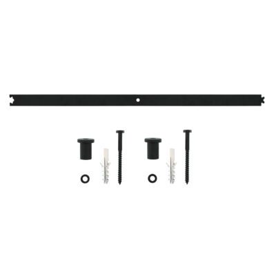 Intersteel | Schuifdeursysteem – tussenrail | 90cm | Mat Zwart