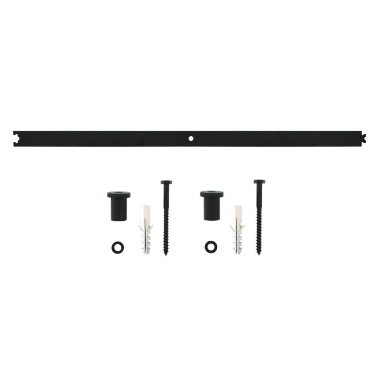 Intersteel | Schuifdeursysteem – tussenrail | 90cm | Mat Zwart