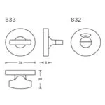 hafi wc rozet lijntekening