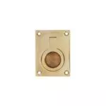 Intersteel Luikring 50x39mm Messing Gelakt