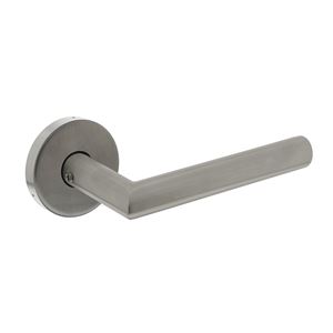 Intersteel Achterdeurbeslag Deurkruk Jura op massieve rozet ø53×10 mm rvs geborsteld